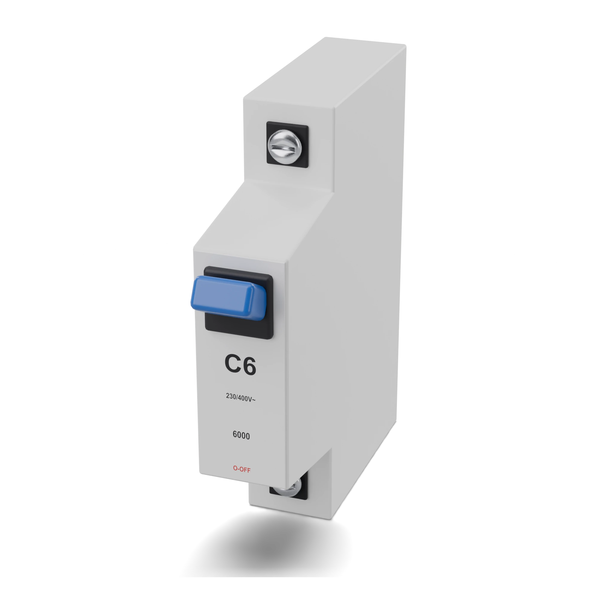Interruptor automático / MCB (C0,5, 1 polo) · Vista exterior